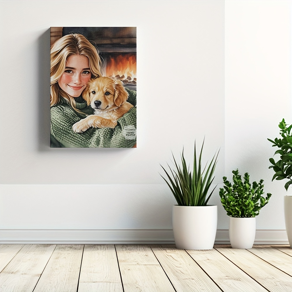 맞춤형 사진 캔버스 프린트 - 손으로 그린 듯한 효과를 - Pet Portrait Custom 리뷰 및 가격